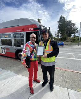 This is Joe. He drives the 22 Fillmore bus with a great attitude,
