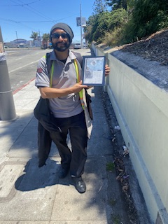 This is Marco, He drives the 22 Fillmore,