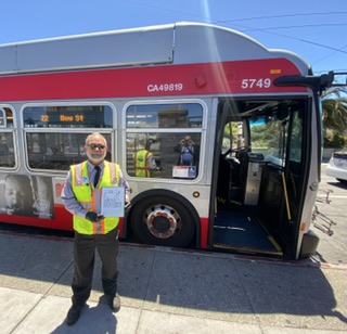 This is Rafael aka Rico Suave driving the 22 Fillmore,