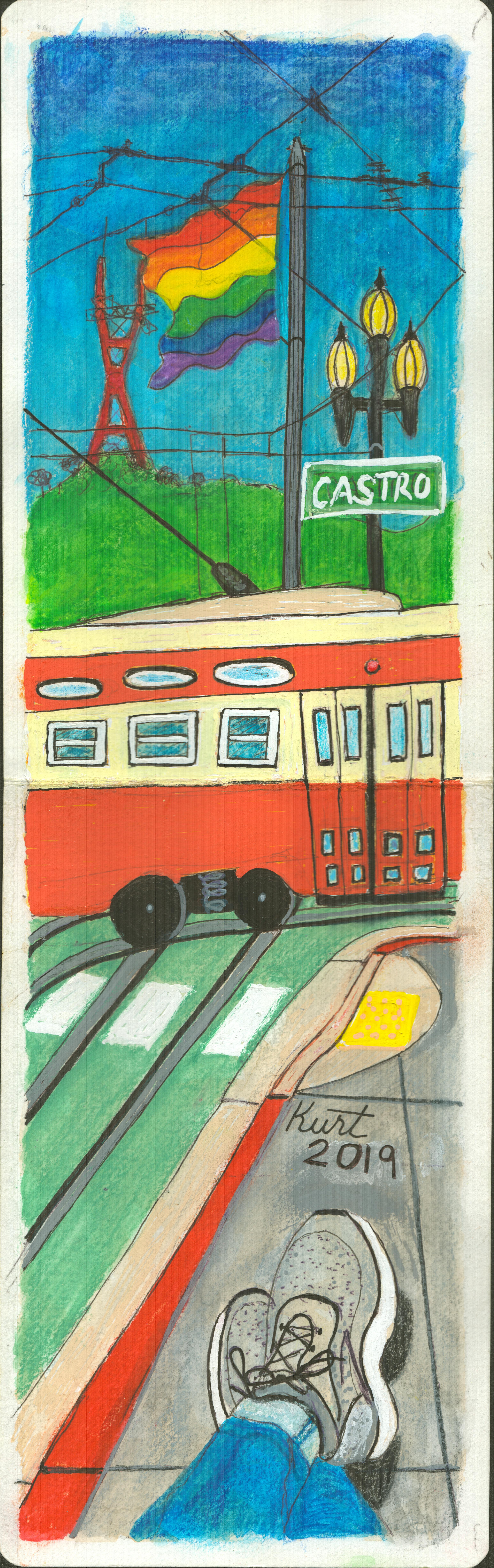 F-Market at the end of the line - 17th St. and Castro F-Market at the end of the line - 17th St. and Castro